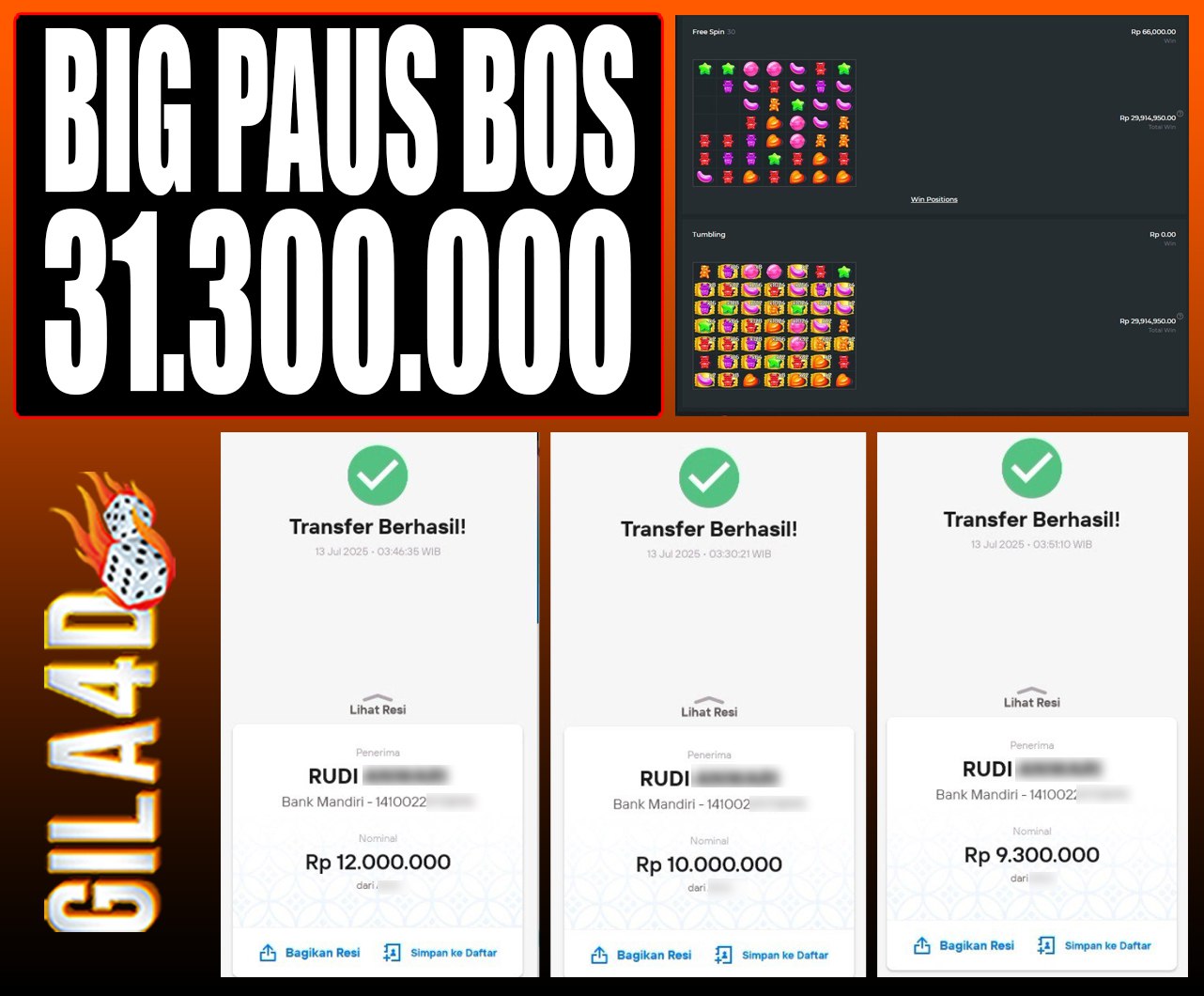 SELAMAT KEPADA ID XXX JACKPOT SLOT PRAGMATIC