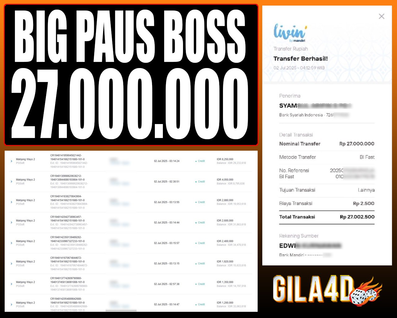 SELAMAT KEPADA ID XXX JACKPOT SLOT PRAGMATIC