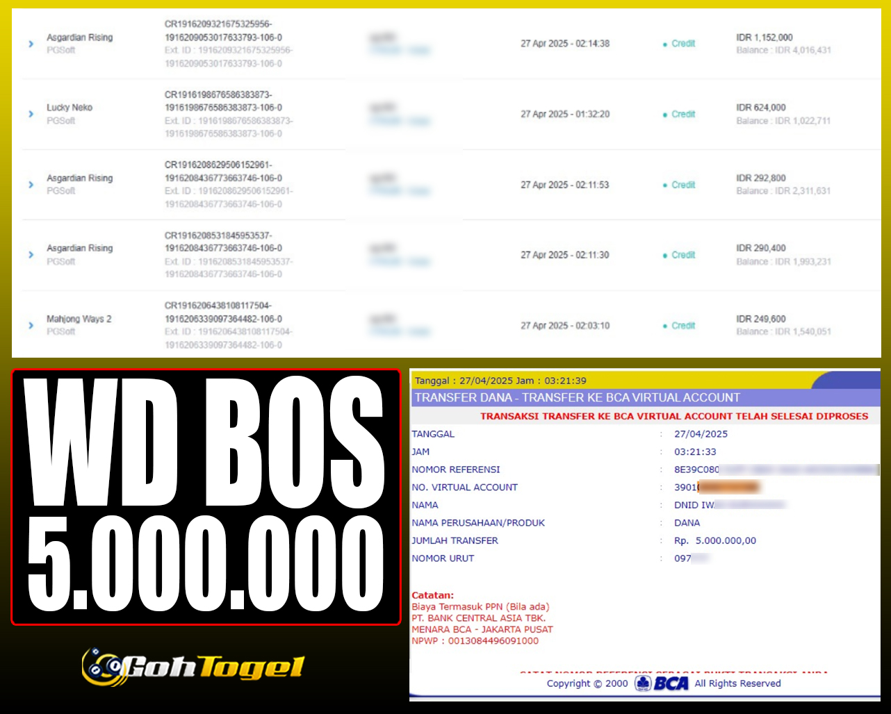 SELAMAT KEPADA ID XXX JACKPOT SLOT PRAGMATIC