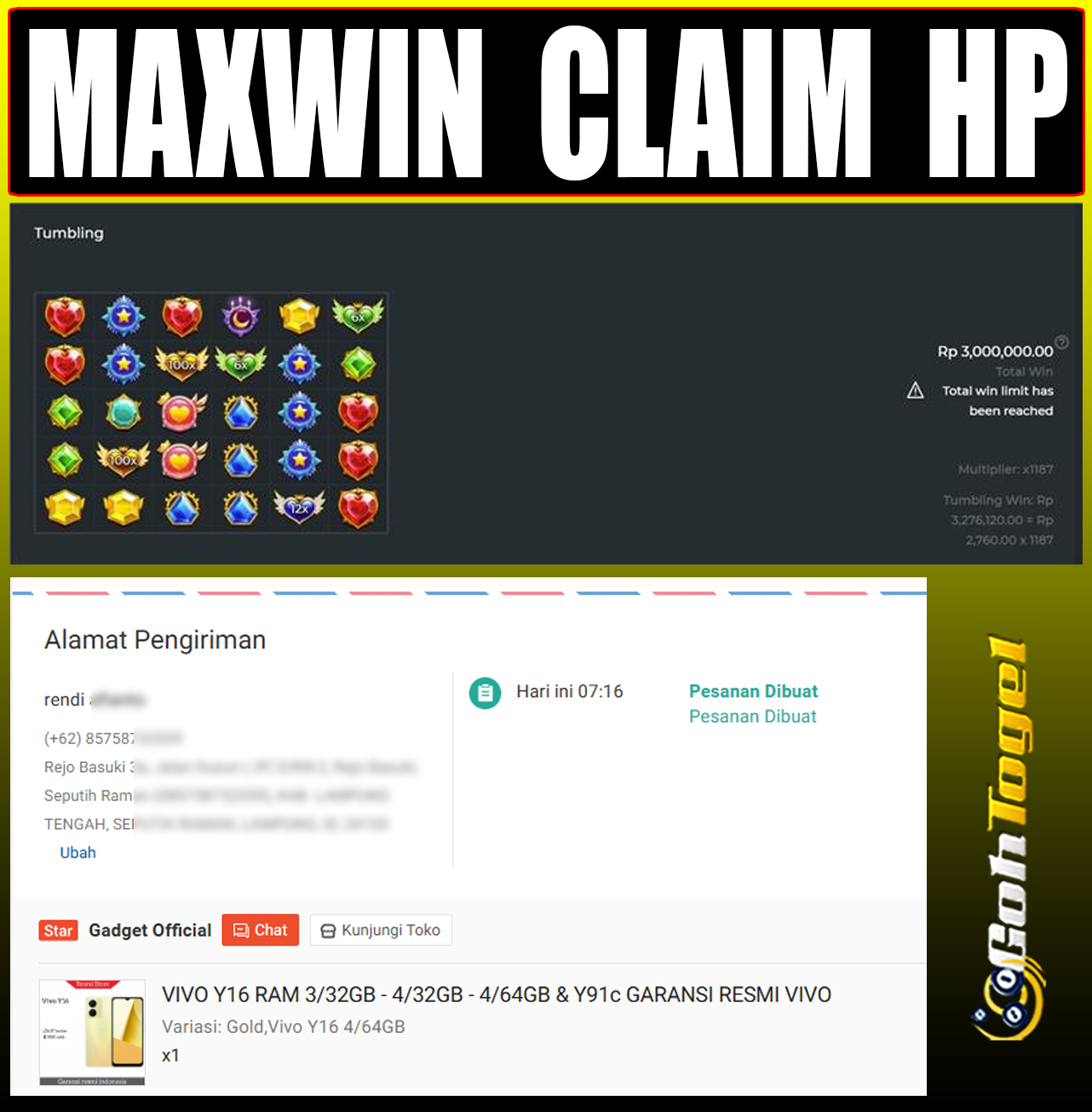 SELAMAT KEPADA ID XXX JACKPOT SLOT PRAGMATIC